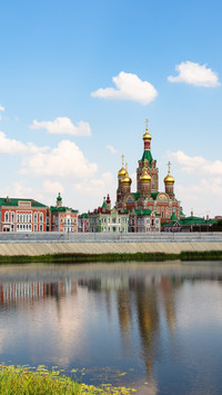 Grand Church by the River, A Scene of Serene Dignity