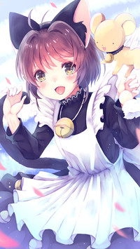 围裙少女