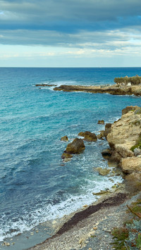 The peaceful coast