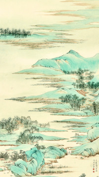 画家刘志明山水作品