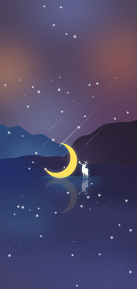 麋鹿夜色