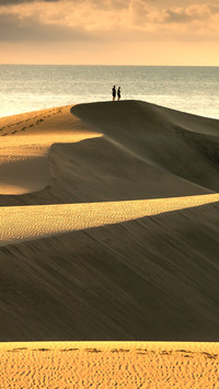 Maspalomas dunes in sunrise light