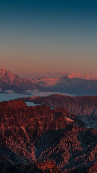 Niu Bei Mountain Winter Cloud Sea Gold Mountain