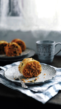 Crispy and delicious meat floss scallops