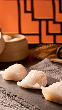 A mouthful of shrimp dumplings the soul of cantonese