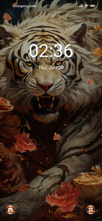 Tiger and Flower