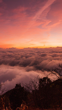 The mysterious sea of clouds in ailao mountain