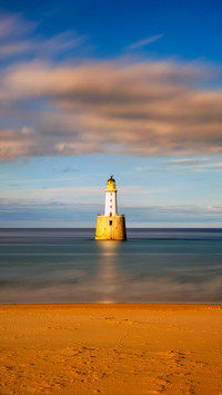 Rattray Head Lighthouse in sunset light
