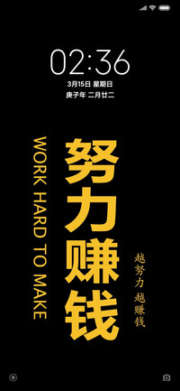 努力赚钱