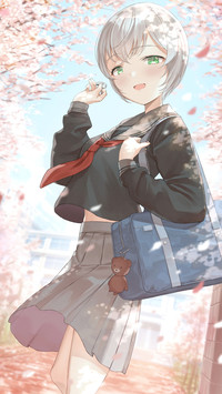 樱花树下