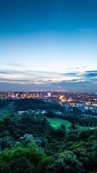 Looking down at the city of rams from above the white