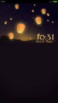 Sky Lanterns Diwali (Meteorite effect)