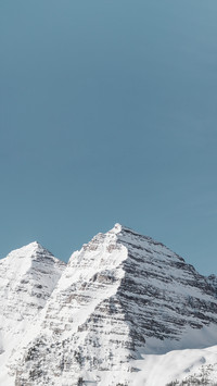 Overlooking the snow-capped mountains