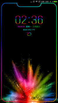 C 炫彩动态跑马灯