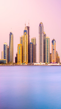 Modern city skyscrapers