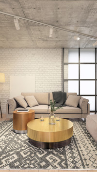 Family core area of modern home 75