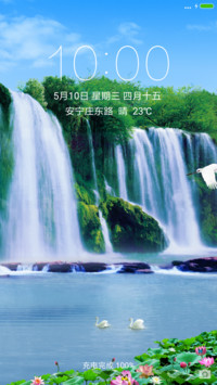 瀑布流水 飞鹤仙境