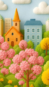 毛线编织肌理感壁纸-锐景创意