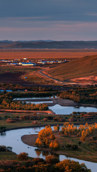 Twilight Grassland by the Erguna River