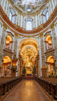 Interior of St. Charles Church in Vienna