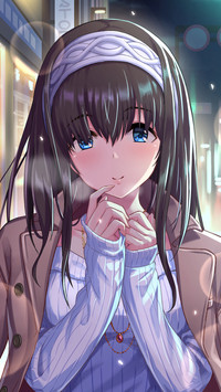 羞涩的少女