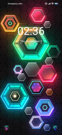 Colored hexagon