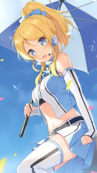 撑伞接落花