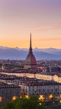 Landscape of The Italian City in The Evening