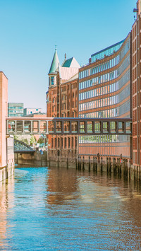 The historic Hamburg warehouse city