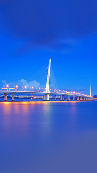 Sea Bridge Night Scape
