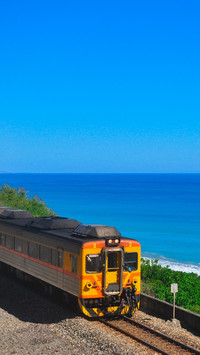 Coastal miniature train