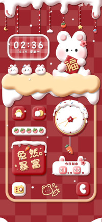 粘土新春兔