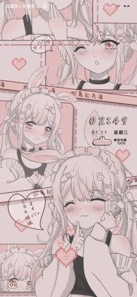 粉色复古甜心少女