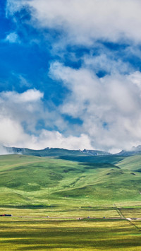 Aerial photography of Guomang Wetland Park