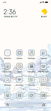 Winter widget
