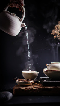 清茶一杯香留唇齿间