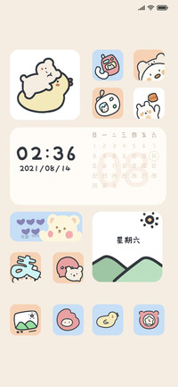 可爱棕色小熊