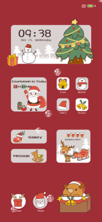 Merry Xmas widget