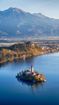 Slovenia like ink painting