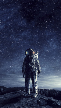 Astronaut in Deep Space