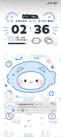 多图蓝白小猫