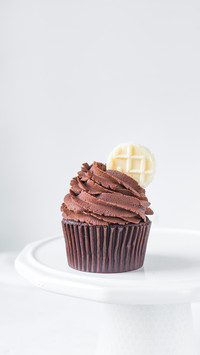 Chocolate cupcake with dark chocolate buttercream