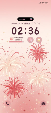 烟花浪漫属于新年