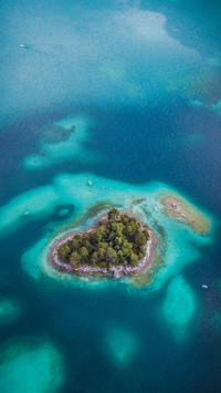 German heart-shaped island