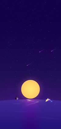 24H壁纸-夜之海