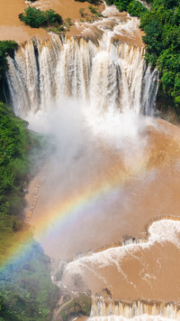Yunnan Luoping Jiulong Waterfall Rainbow