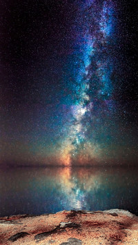 The galaxy is shining