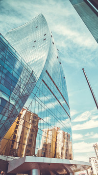 Modern high-rise buildings