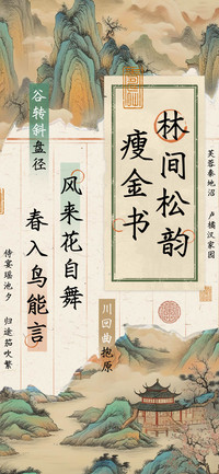 林间松韵瘦金书