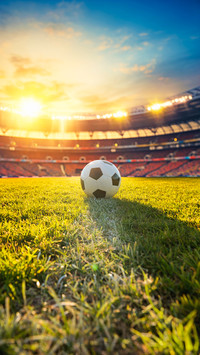 Concept of soccer ball, sport games, football match